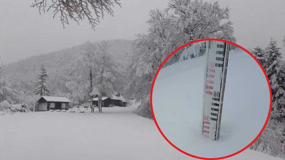 29.4.2019., pao je snijeg. Babić Siča - Zavižan
