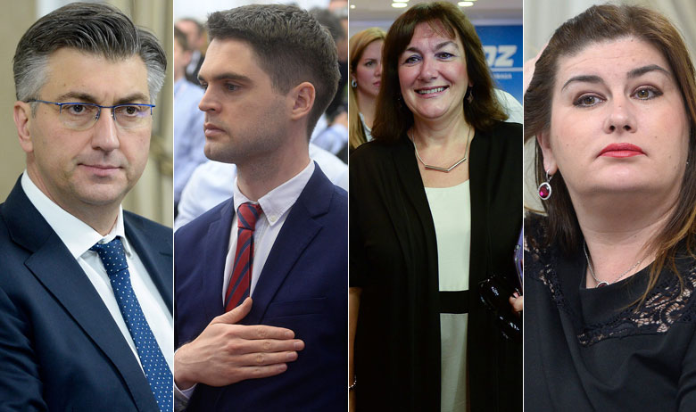 Andrej Plenković, Karlo Ressler, Dubravka Šuica, Gabrijela Žalac