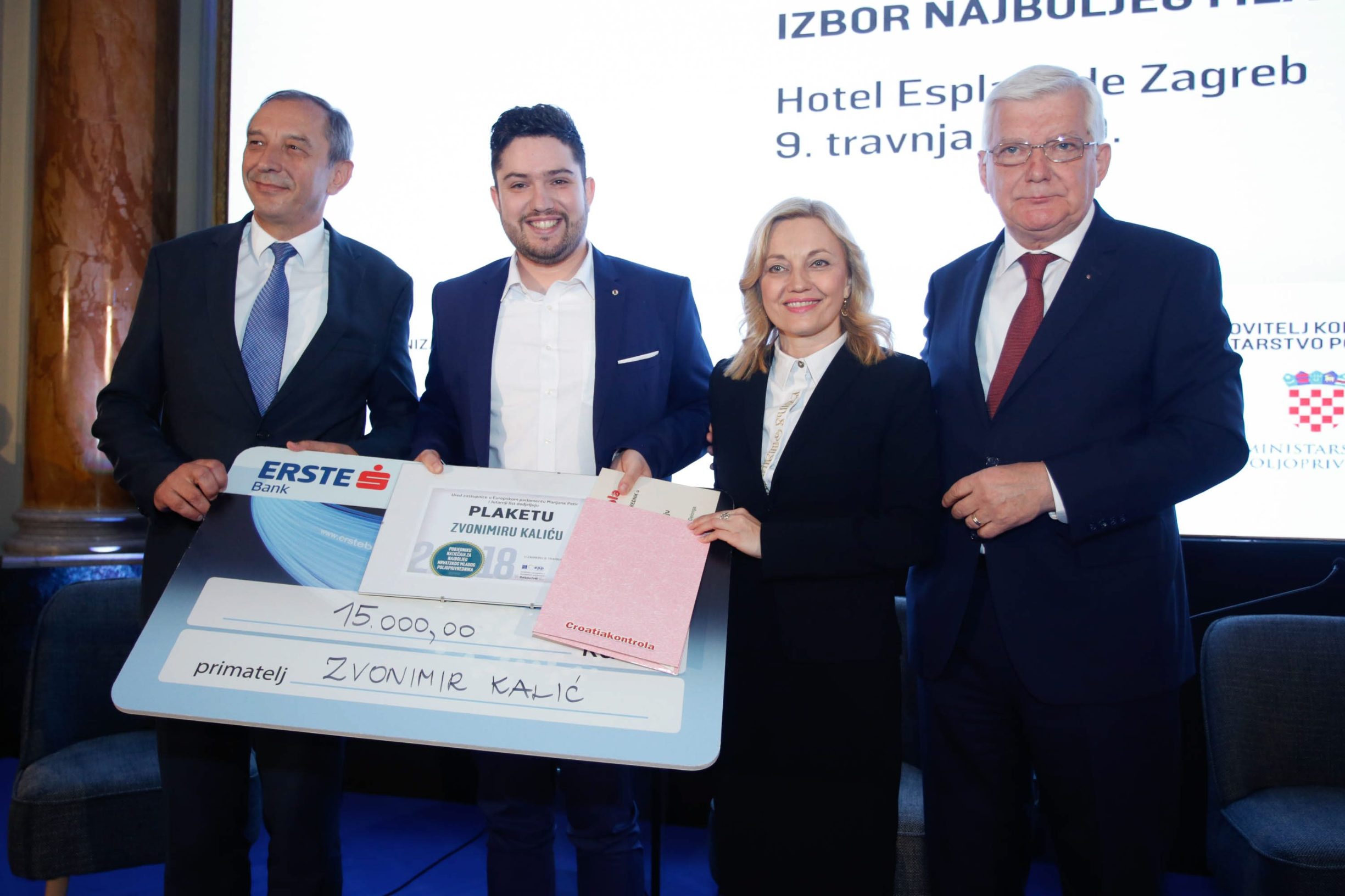 Dobitnik nagrade Zvonimir Kalić i Marijana Petir