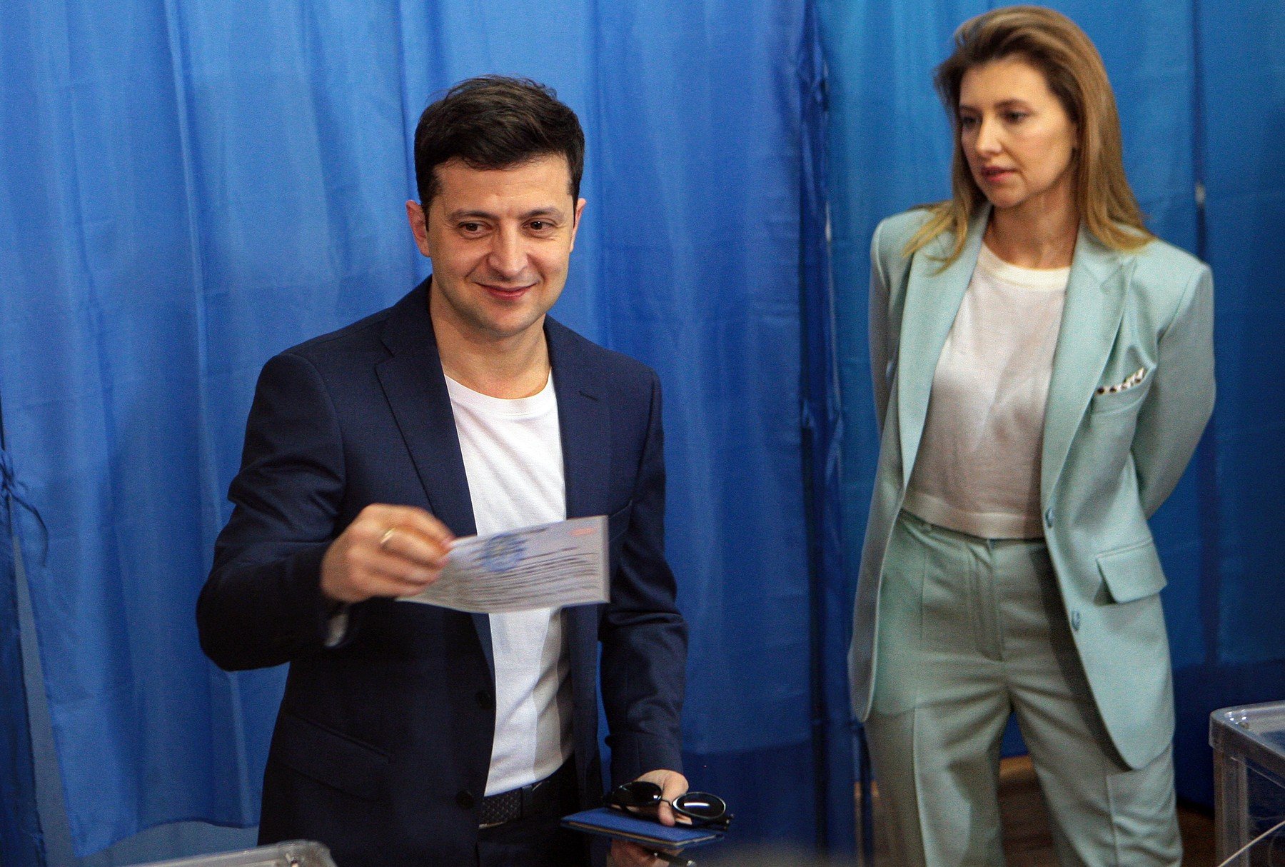 Volodimir Zelenski i njegova supruga Olena Zelenska