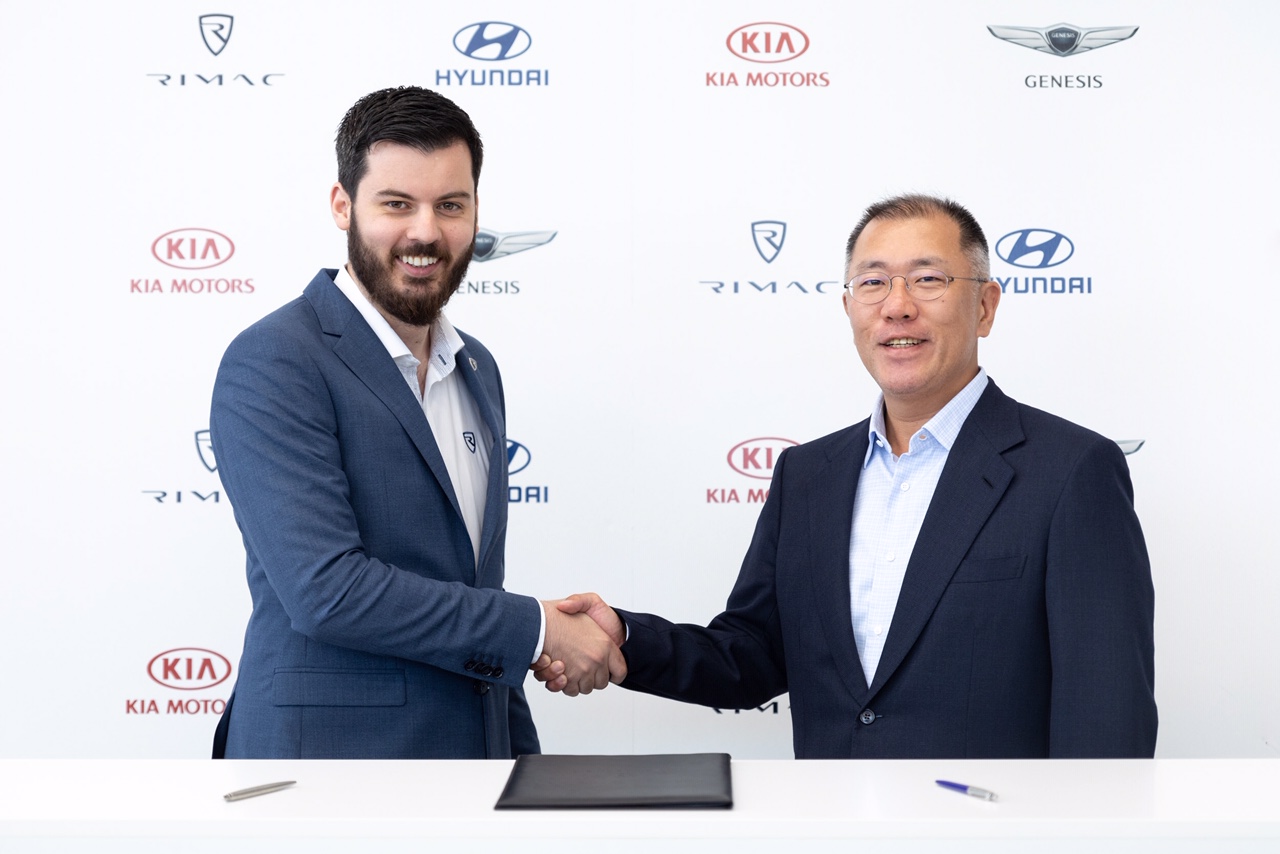 Mate Rimac i izvršni potpredsjednik Hyundai Motor Group Euisun Chung