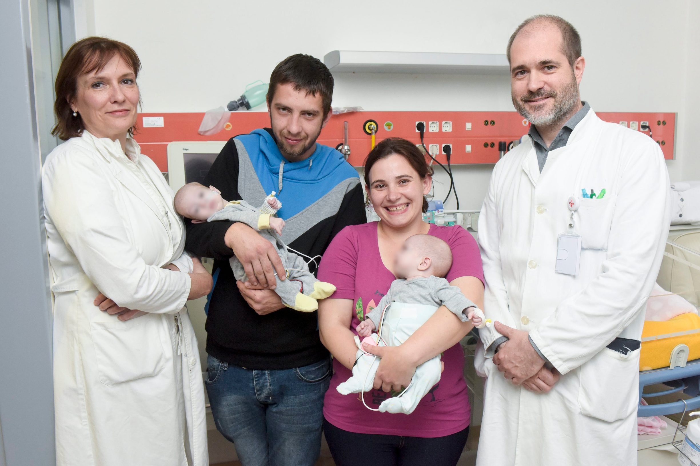 Doc. dr. sc. Ruža Grizelj, Petar i Marija Tambolaš s Valentinom i Kristinom te dr. Danko Mikulić