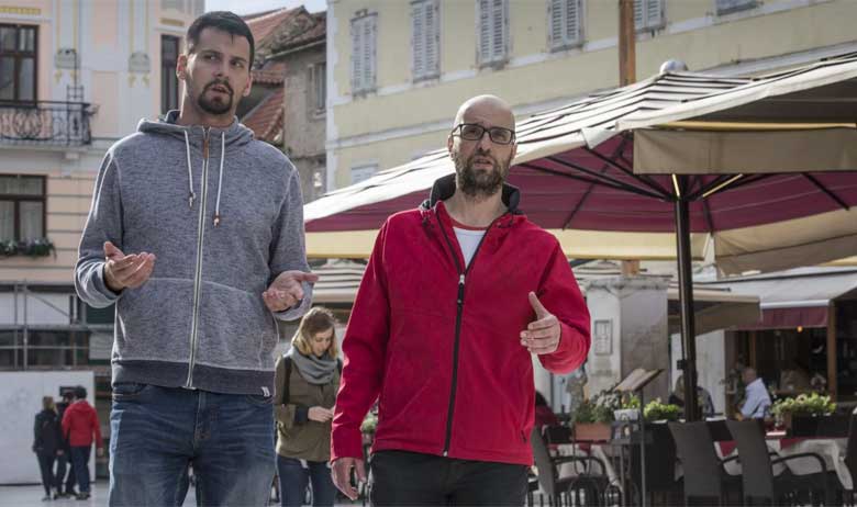 Bojan Ivošević i novinar Slobodne