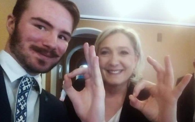 Ultradesni finski političar Ruuben Kaalep i francuska desničarka Marine Le Pen