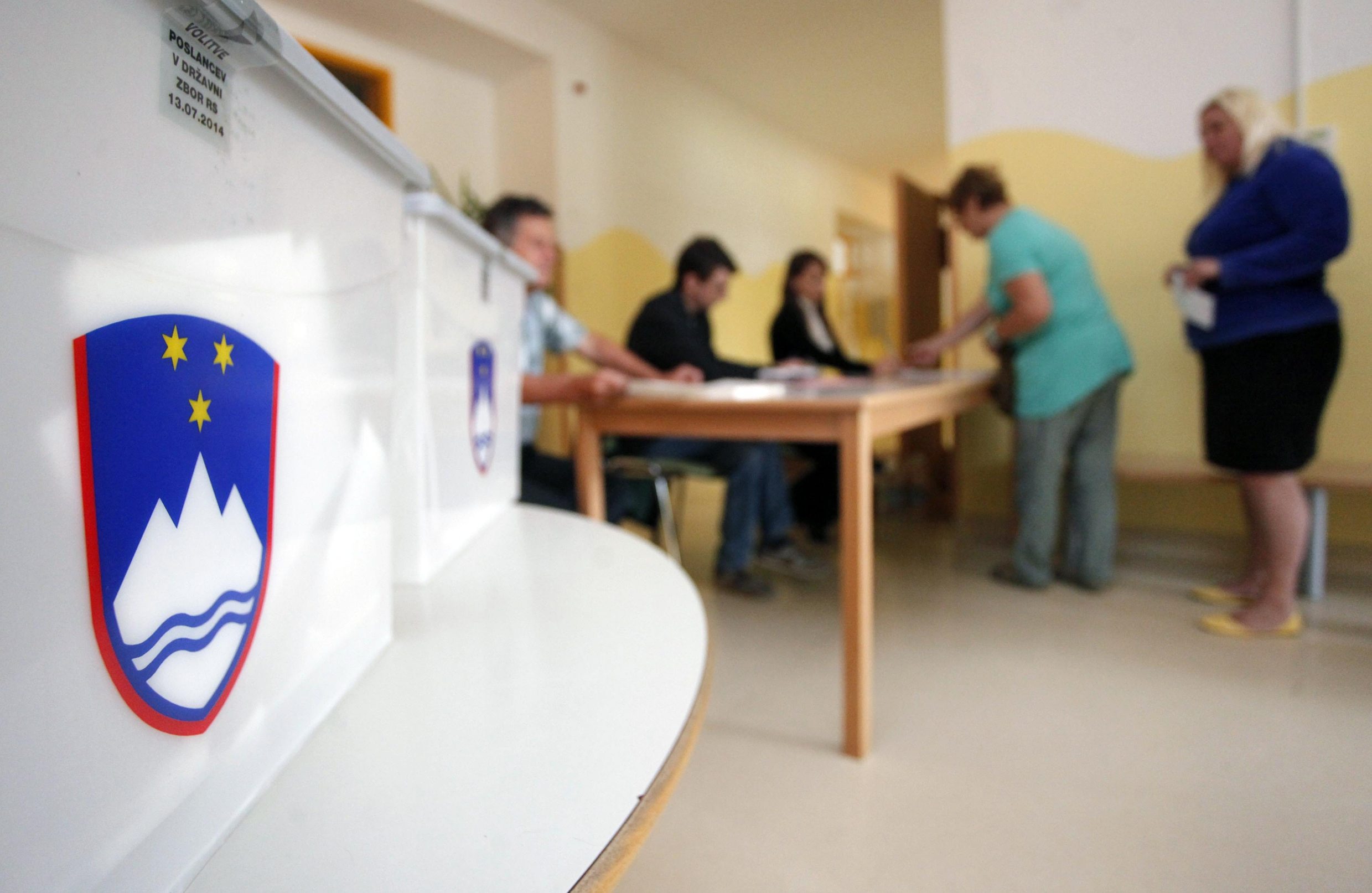 Izbori u Sloveniji, biračko mjesto u Ljubljani