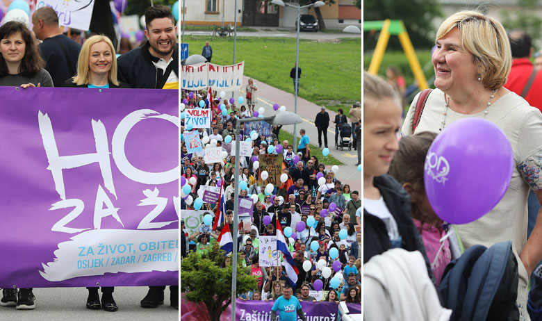 Marijana Petir (L), Željka Markić (D)