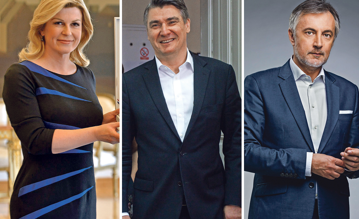 Kolinda Grabar Kitarović, Zoran Milanović i Miroslav Škoro