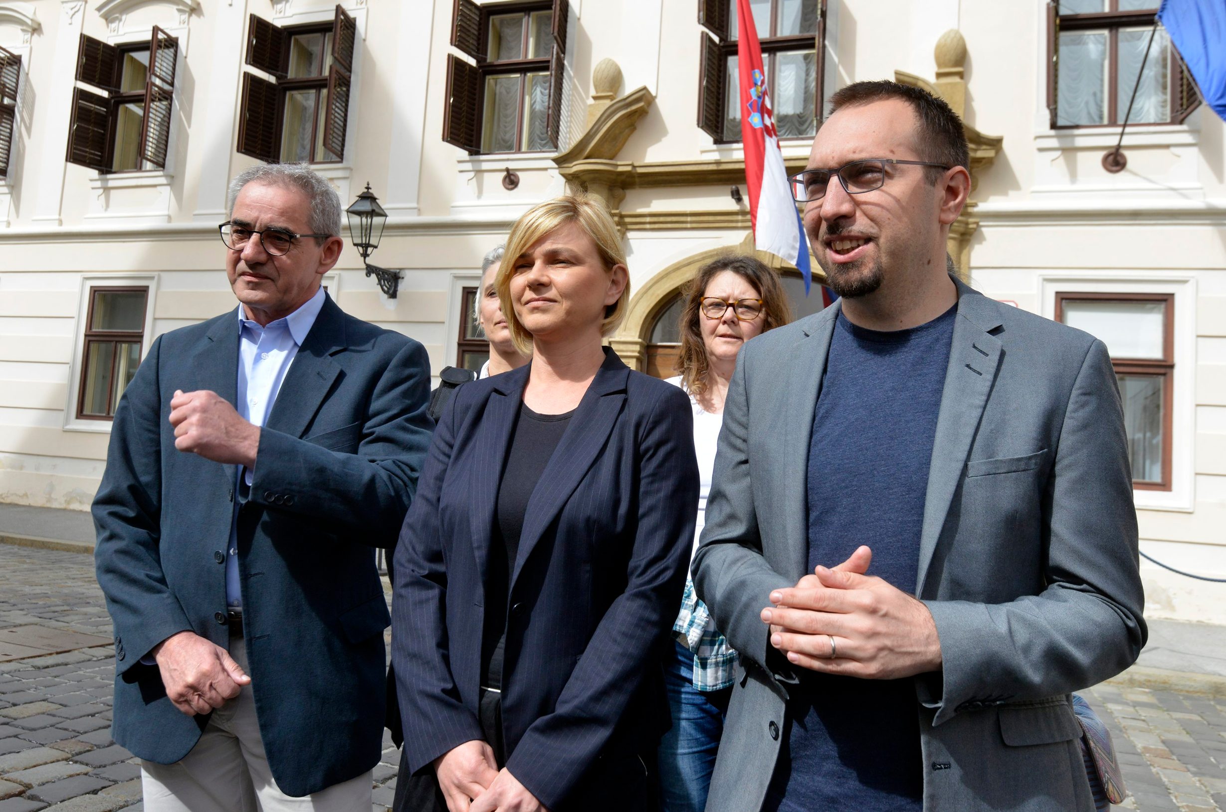 Damir Bakić, Sandra Benčić i Tomislav Tomašević iz političke platforme Možemo!