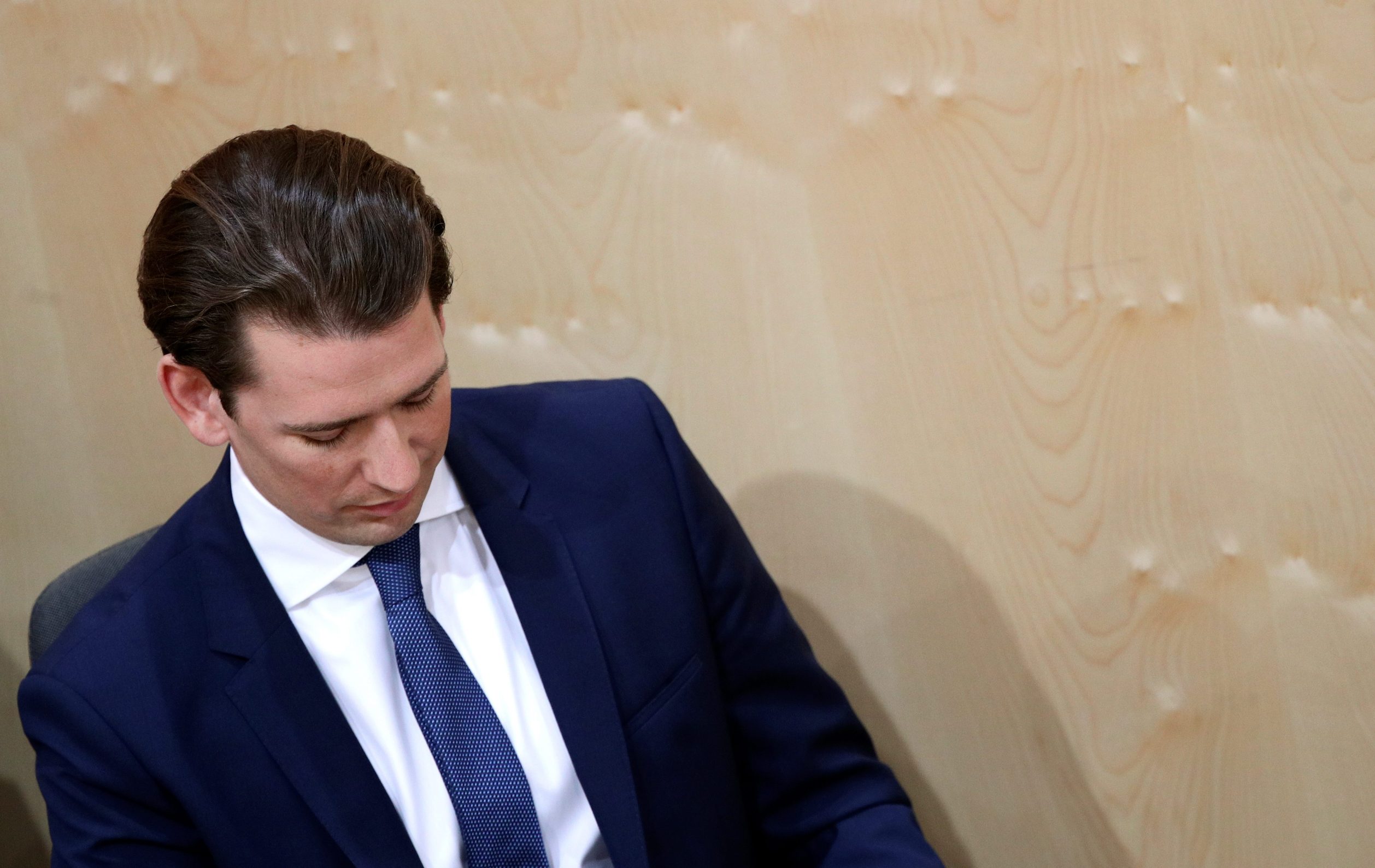 Austrijski kancelar Sebastian Kurz prilikom glasovanja o nepovjerenju