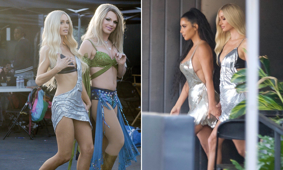 Paris i Derrick Barry; Paris i Kim Kardashian