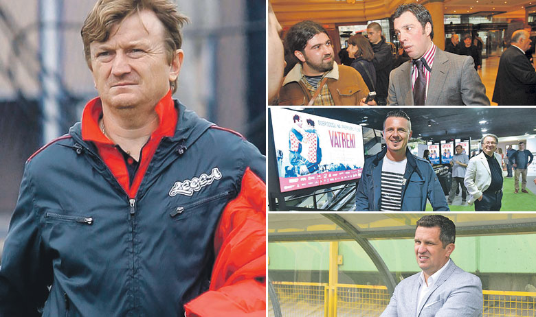 Slavko Ištvanić (lijevo); Kujtim Shala (desno gore), Goran Vlaović (desno sredina) i Igor Cvitanović (desno dolje)