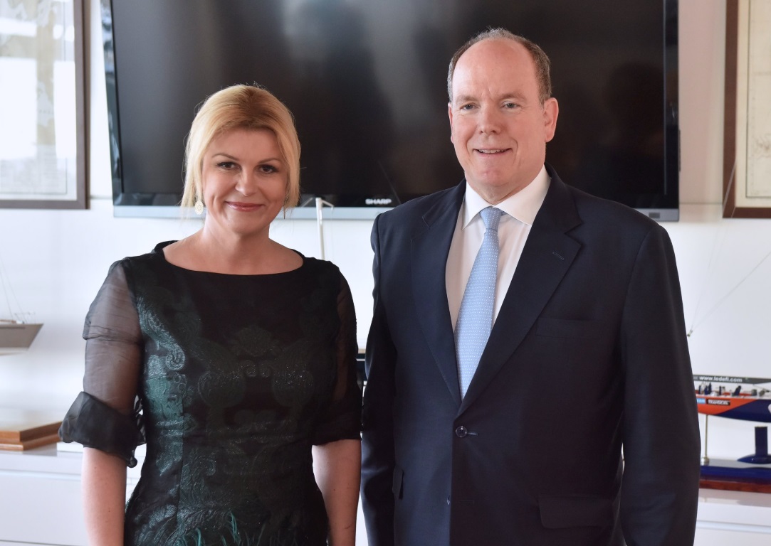 Kolinda Grabar-Kitarović i knez Albert II.