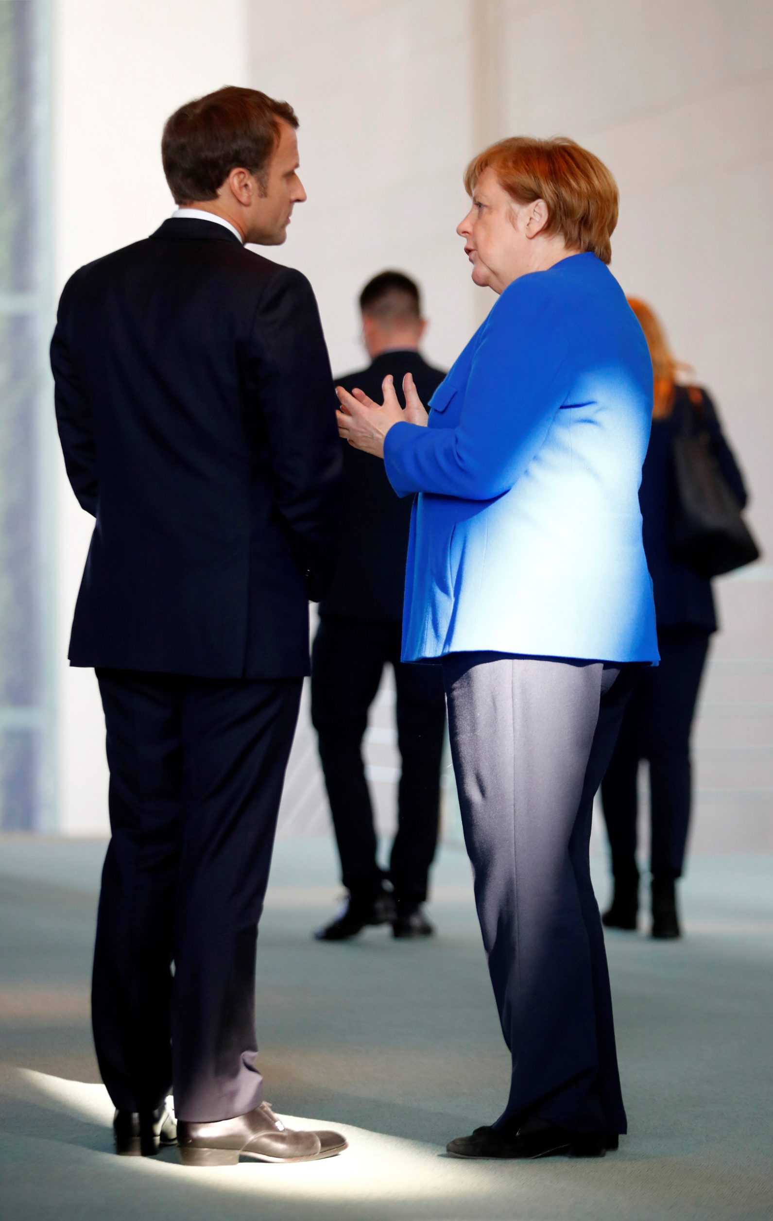 Emmanuel Macron i Angela Merkel 