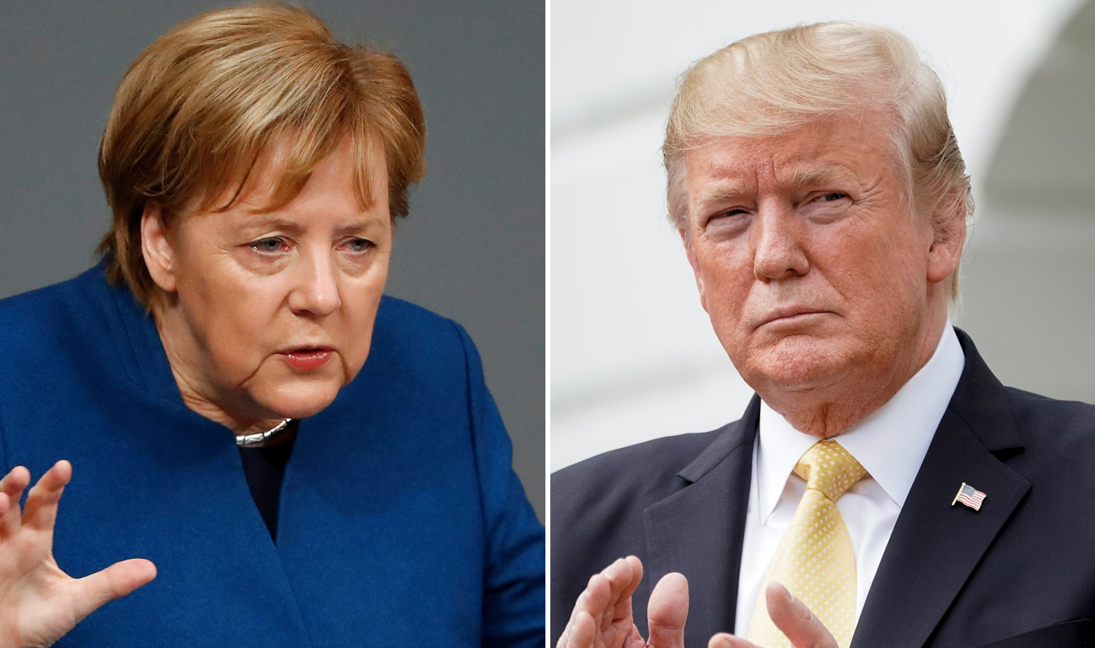Angela Merkel i Donald Trump