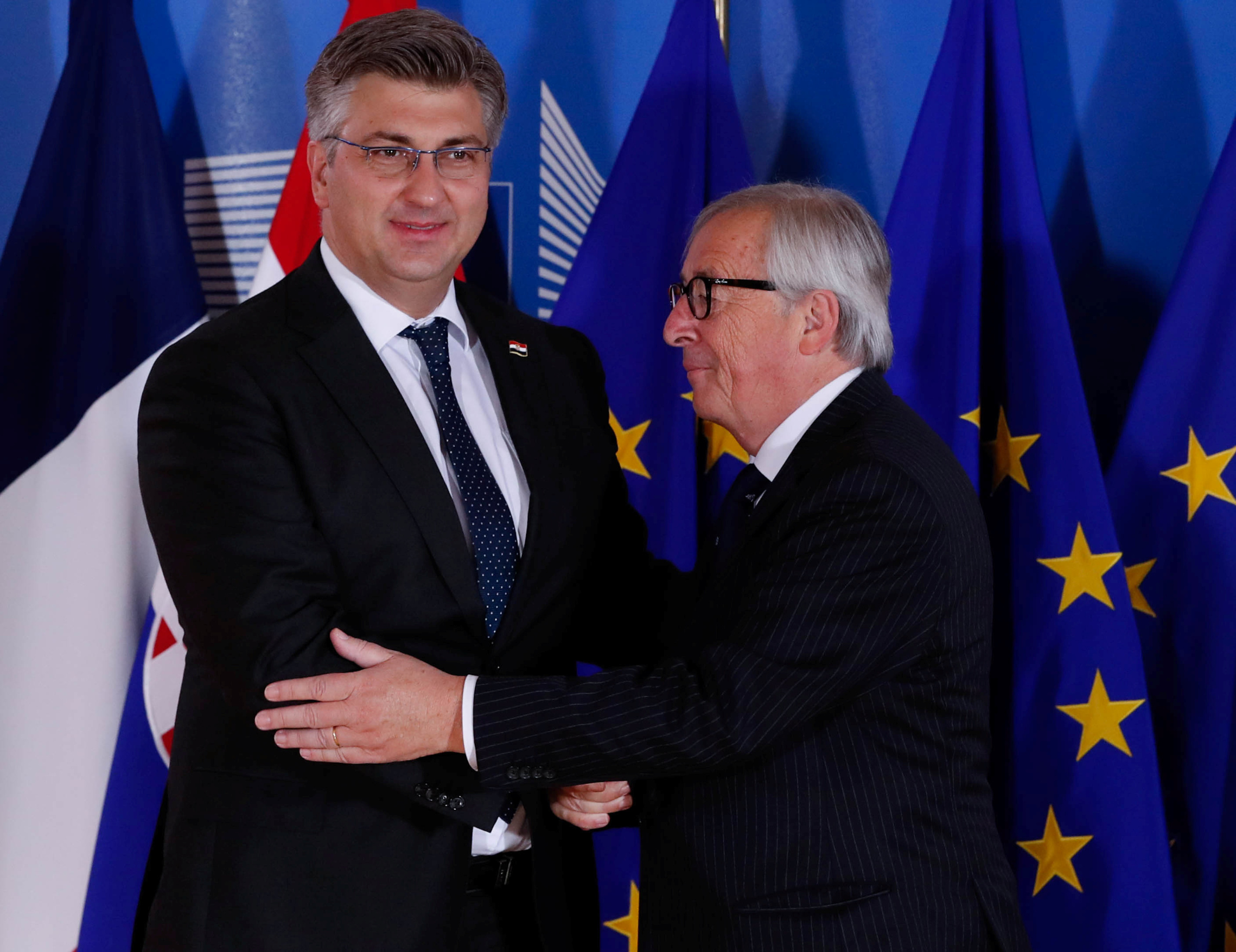 Andrej Plenković i Jean-Claude Juncker