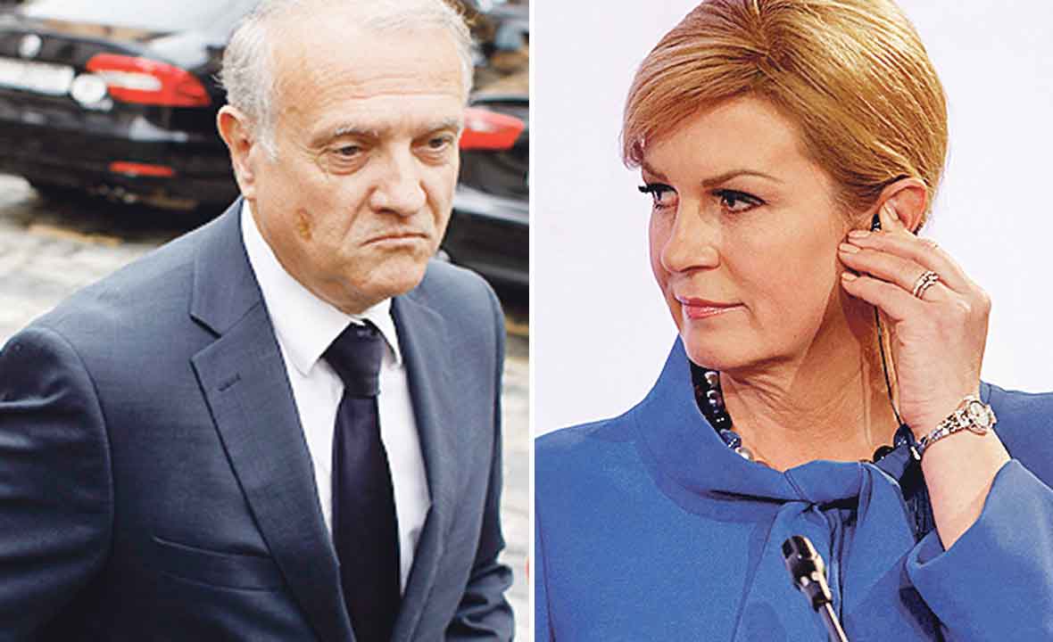 Dražen Bošnjaković (lijevo) i Kolinda Grabar Kitarović (desno)