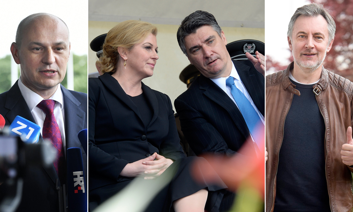 Mislav Kolakušić, Kolinda Grabar-Kitarović, Zoran Milanović, Miroslav Škoro