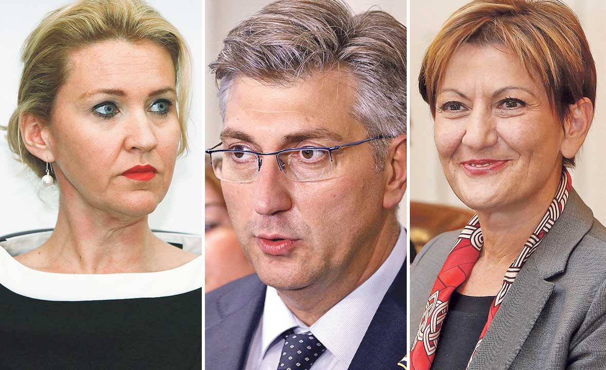 Nataša Novaković, Andrej Plenković i Martina Dalić