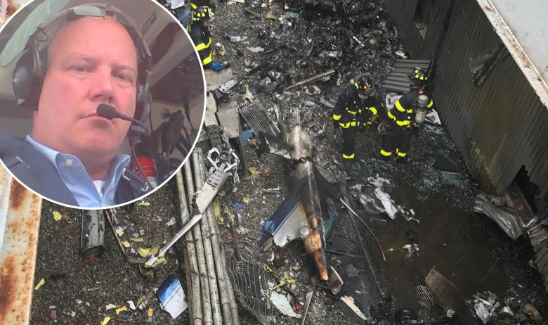 Mjesto nesreće; u krugu: Timothy McCormack