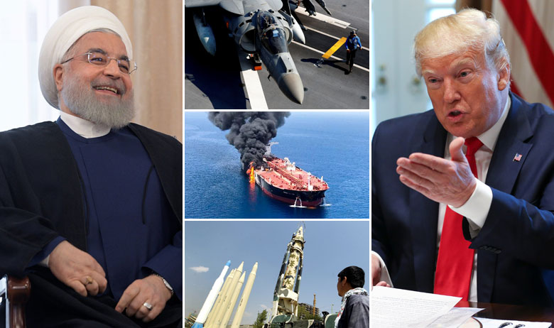 Hassan Rohani (lijevo); Donald Trump (desno)