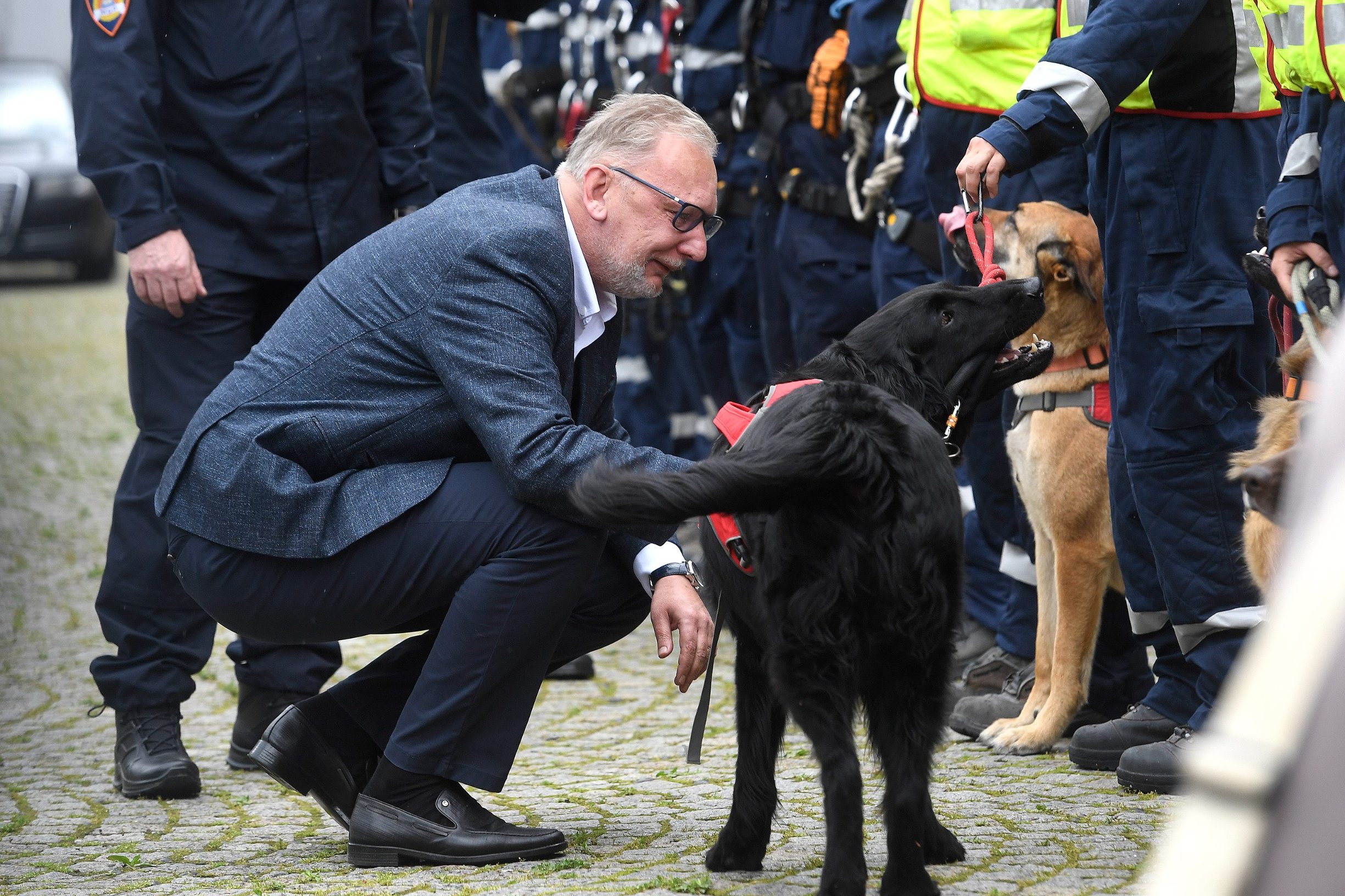 ministar Davor Božinović na poligonu Vatrogasne škole u Zagrebu