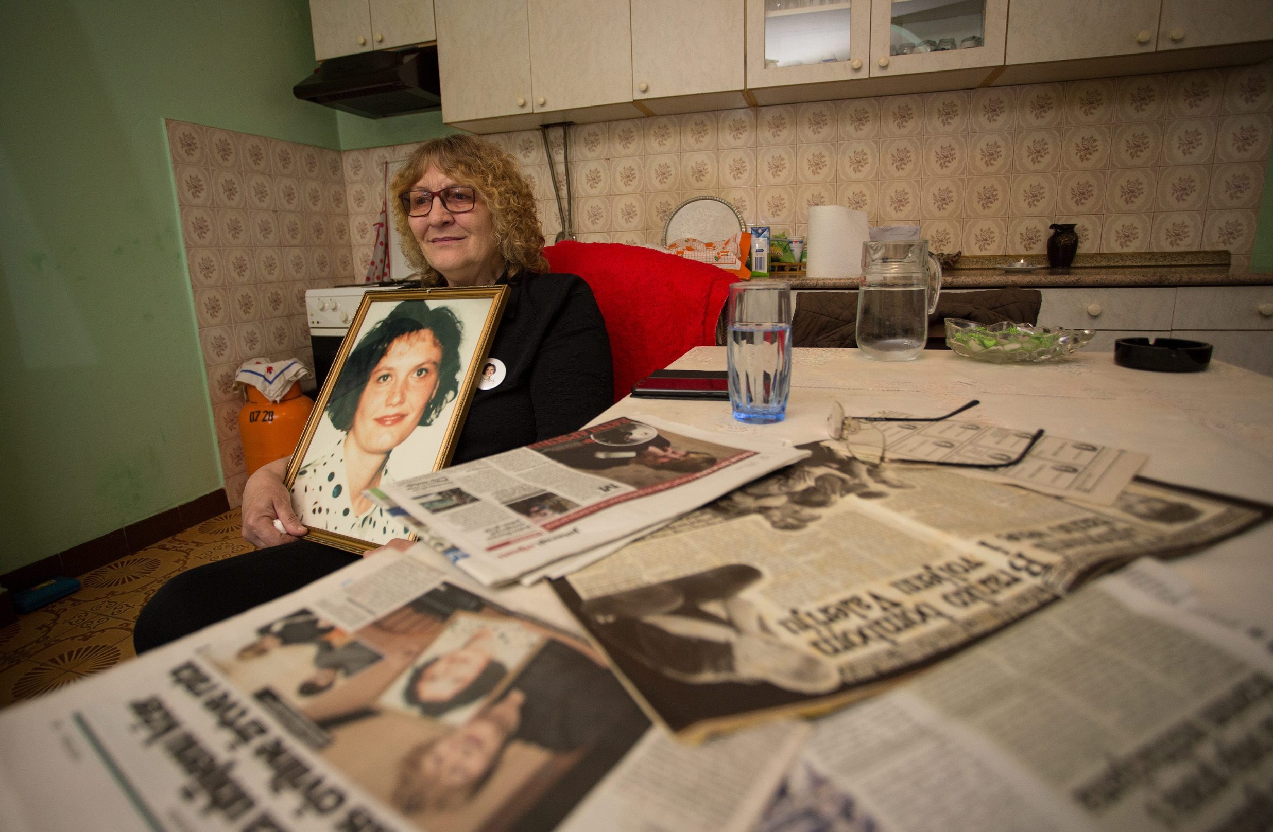 Marija Canjko iz Petlovca sa slikom svoje ubijene kćeri Valerije.