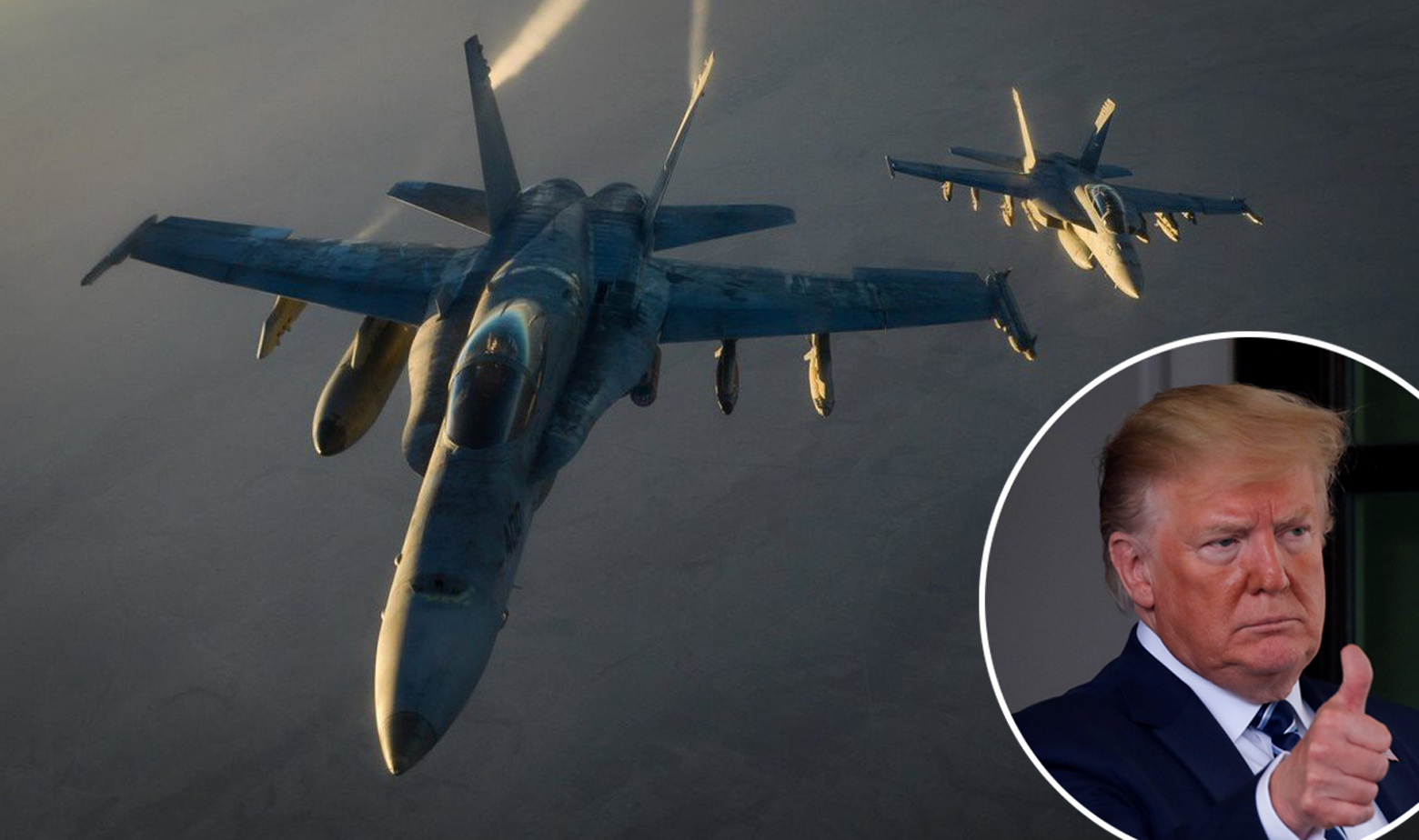 Američki F/A-18E Super Hornet avioni i Donald Trump