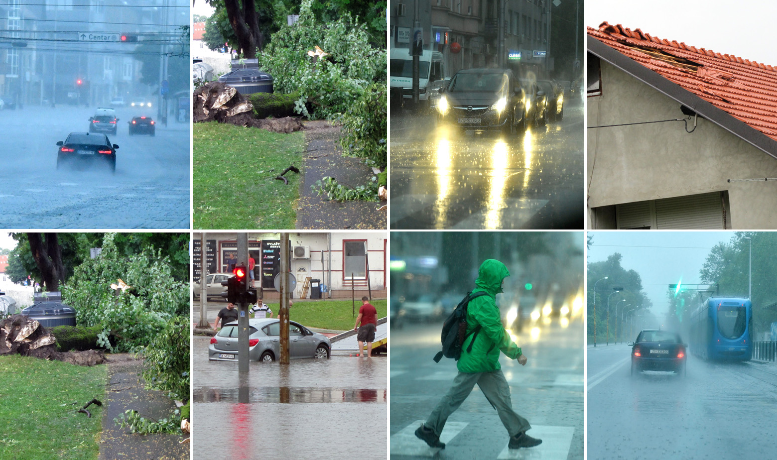 Nevrijeme u Zagrebu i Sisku