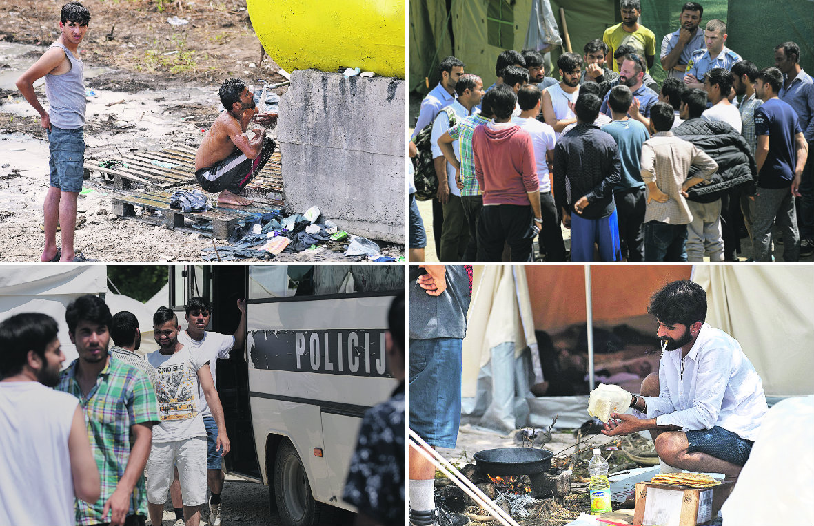 Migranti u kampu kod Bihaća