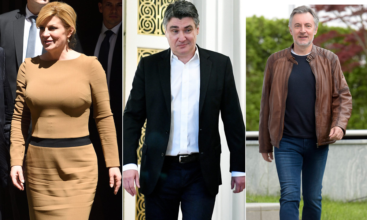 Kolinda Grabar-Kitarović, Zoran Milanović, Miroslav Škoro