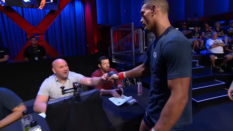 Dana White i Miguel Baeza