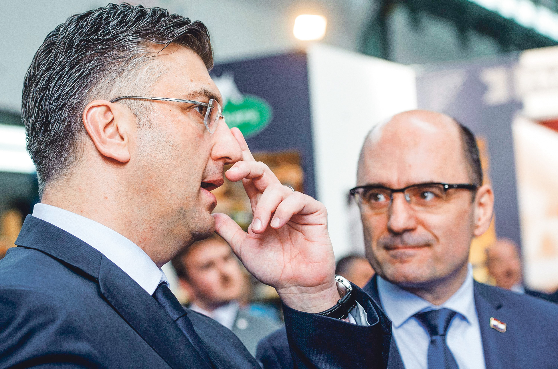 Andrej Plenković (lijevo) i Milijan Brkić (desno)