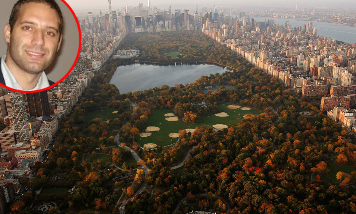 Panorama New Yorka (Manhattan) i Elvis Tominović u krugu