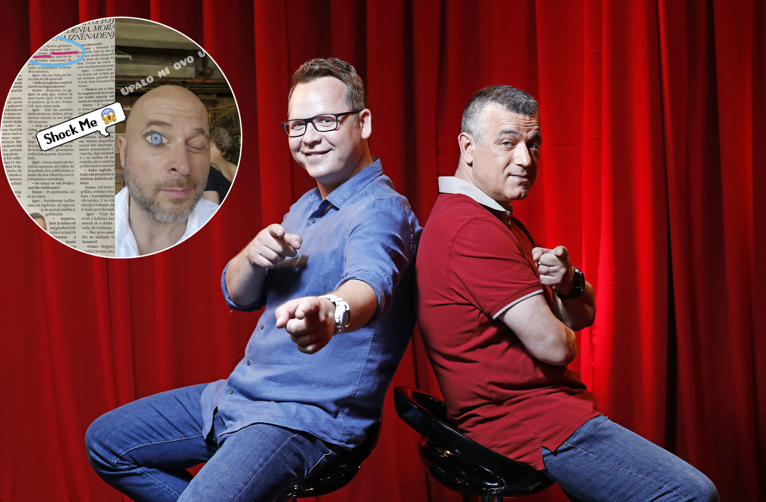 Frano Ridjan, Igor Mešin, Rene Bitorajac (u krugu)