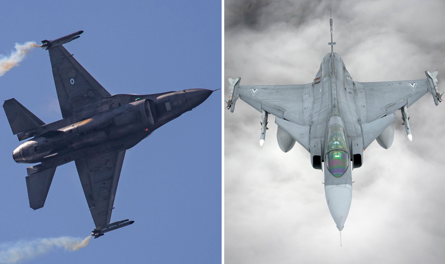 F-16 Zračnih snaga Grčke i JAS 39 Gripen Zračnih snaga Mađarske