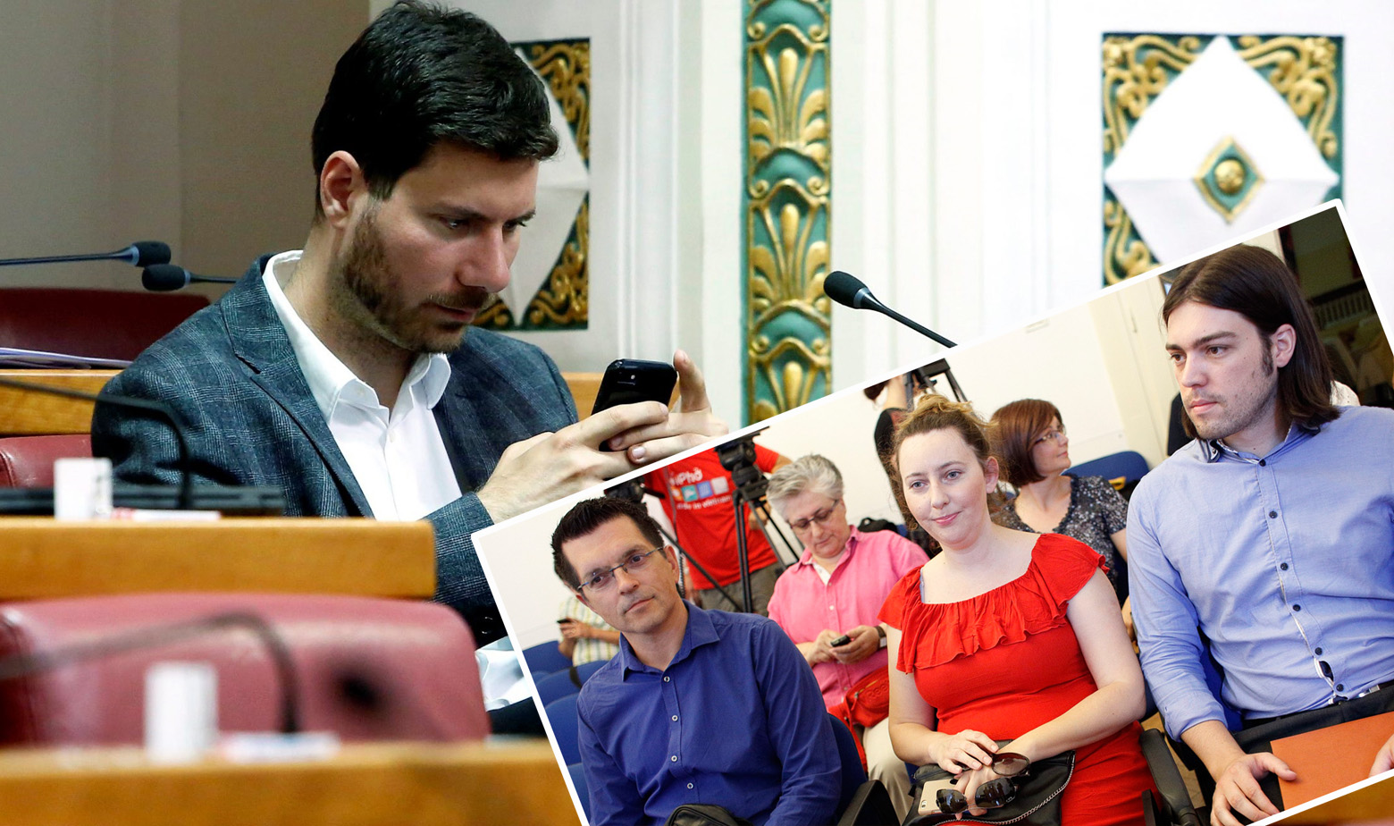 Ivan Pernar, u okviru Branimir Bunjac, Vladimira Palfi i Ivan Vilibor Sinčić 