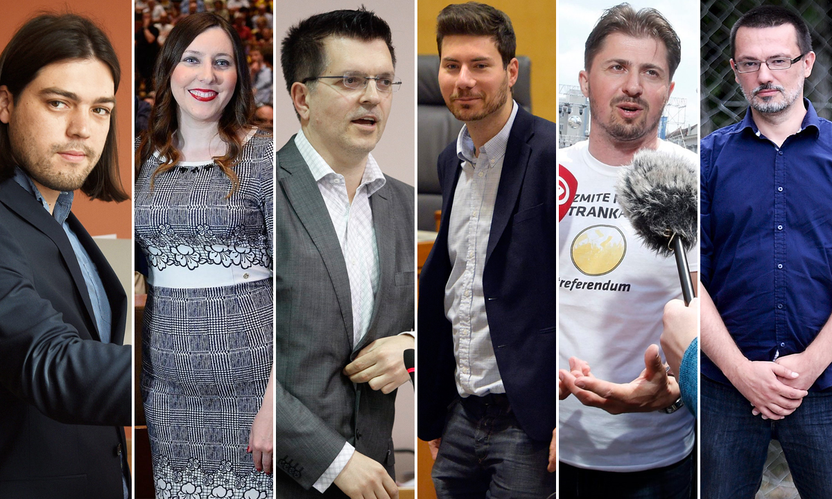 Ivan Vilibor Sinčić, Vladimira Palfi, Branimir Bunjac, Ivan Pernar, Tihomir Lukanić i Hrvoje Runtić