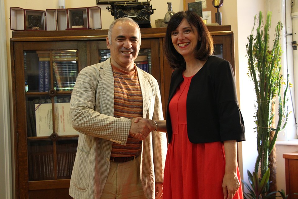 Gari Kasparov i Blaženka Divjak