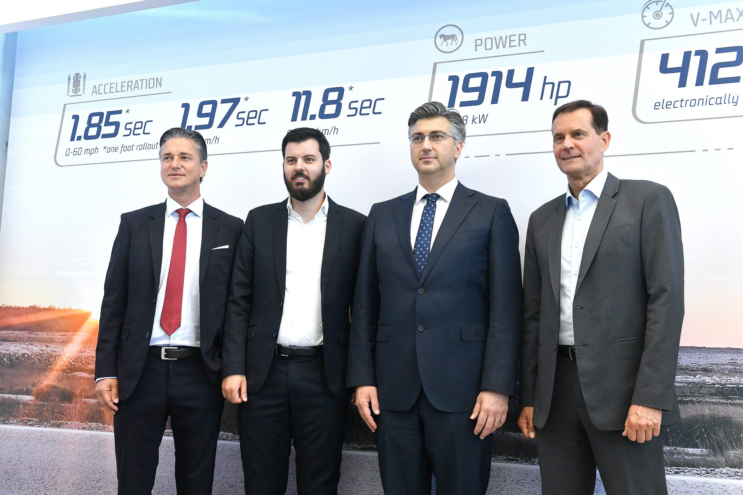 Lutz Meschke, Mate Rimac, Andrej Plenković, Thomas Schemera