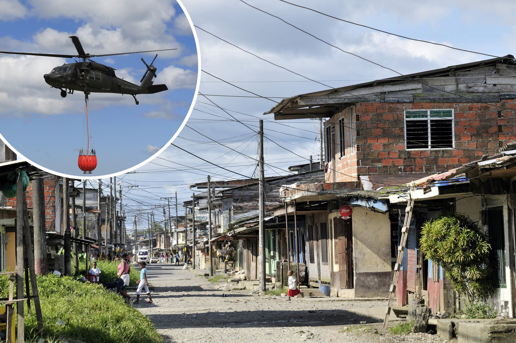 Helikopter i grad Buenaventura