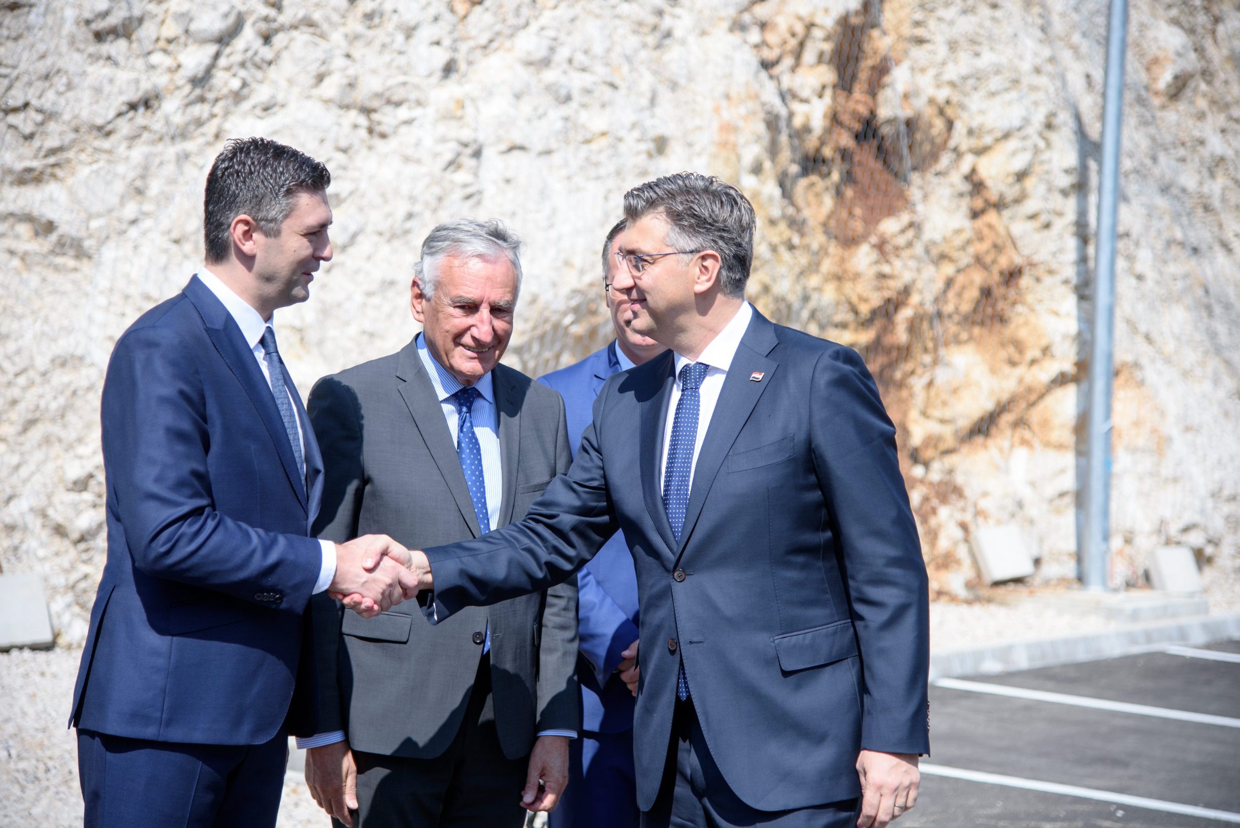 Mato Franković, Nikola Dobroslavić i Andrej Plenković.