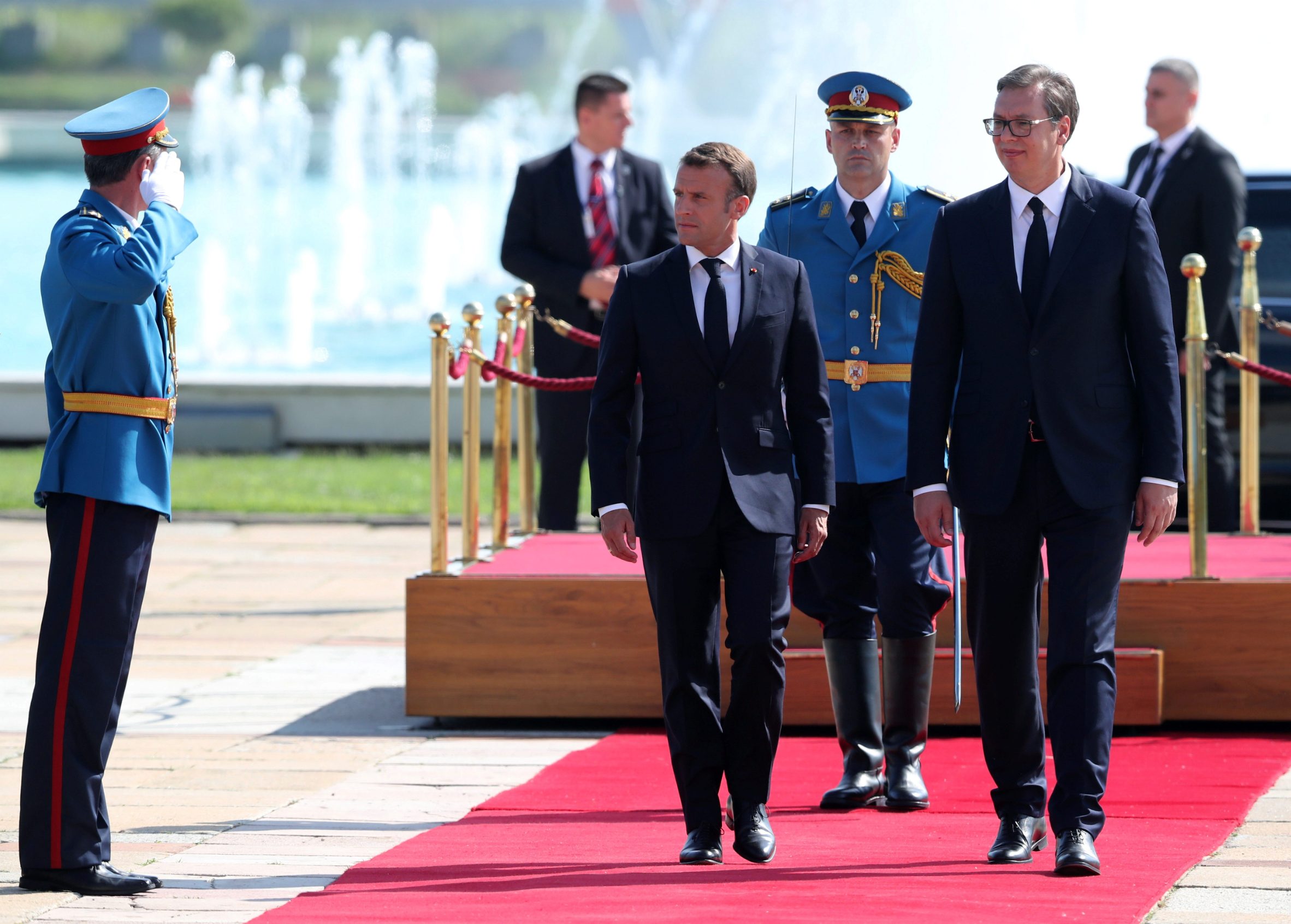Emmanuel Macron i Aleksandar Vučić