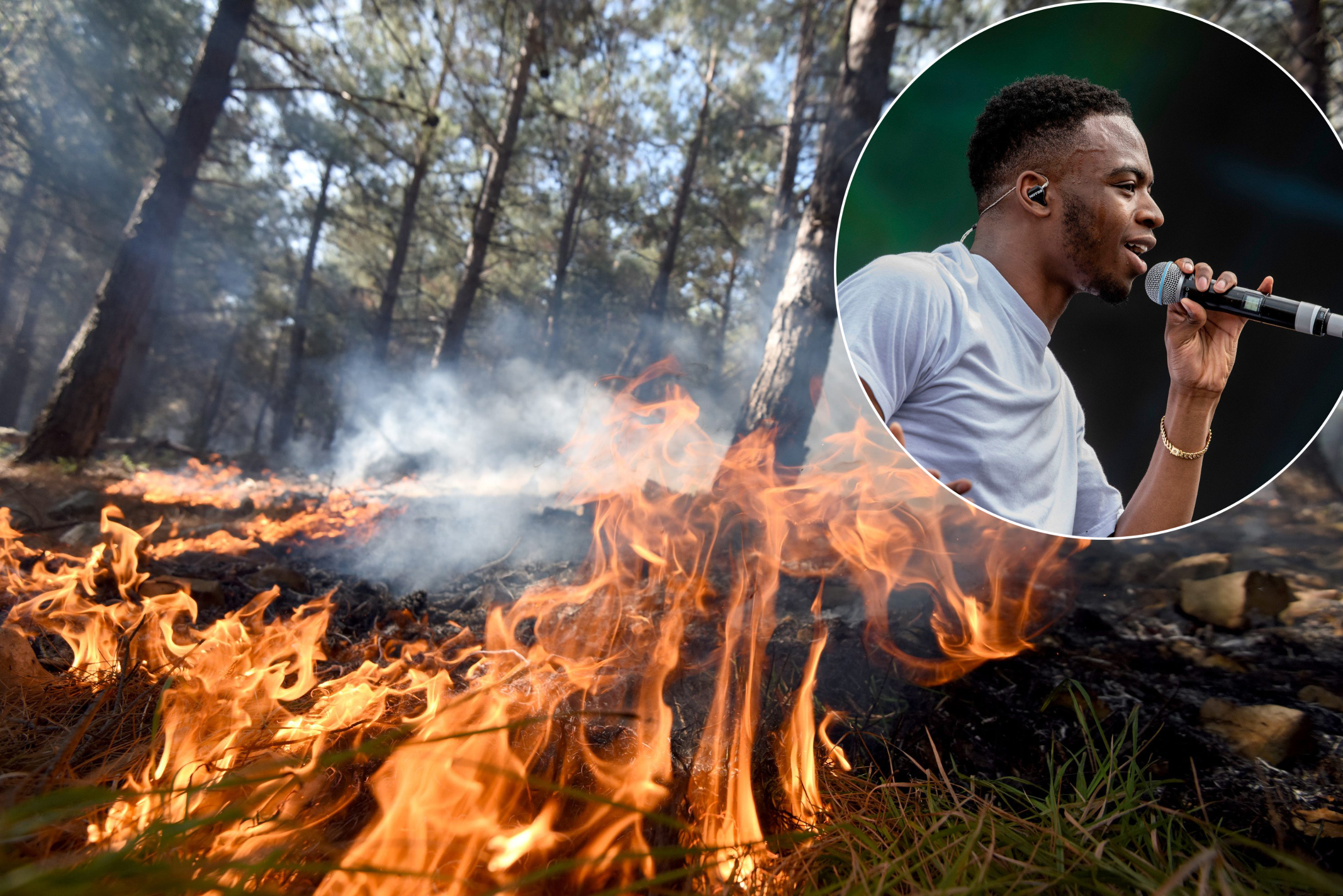 Požar na Zrću, britanski reper NOT3S (u krugu)