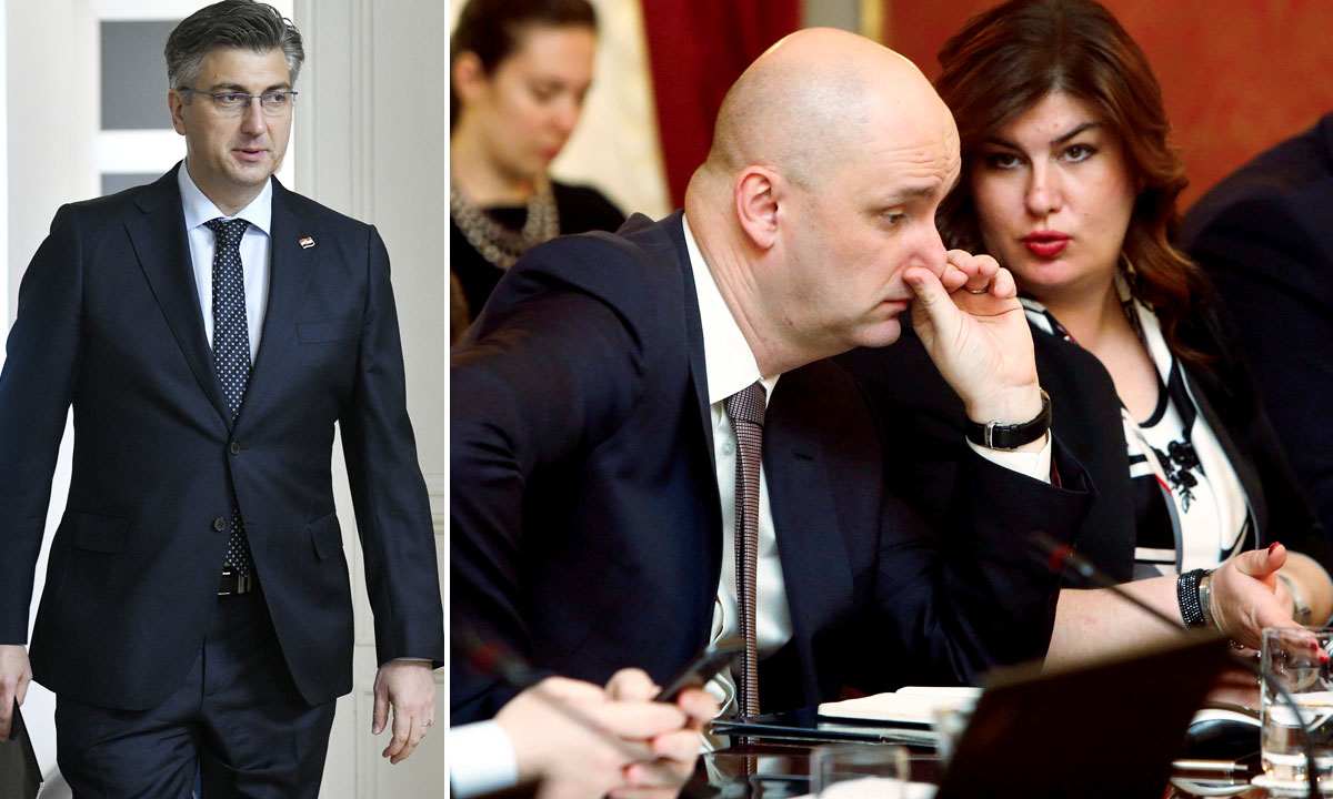 Andrej Plenković, Tomislav Tolušić i Gabrijela Žalac