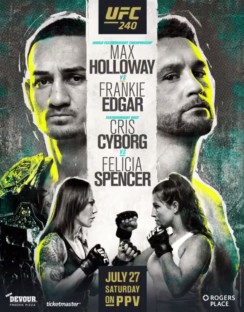 UFC 240 poster