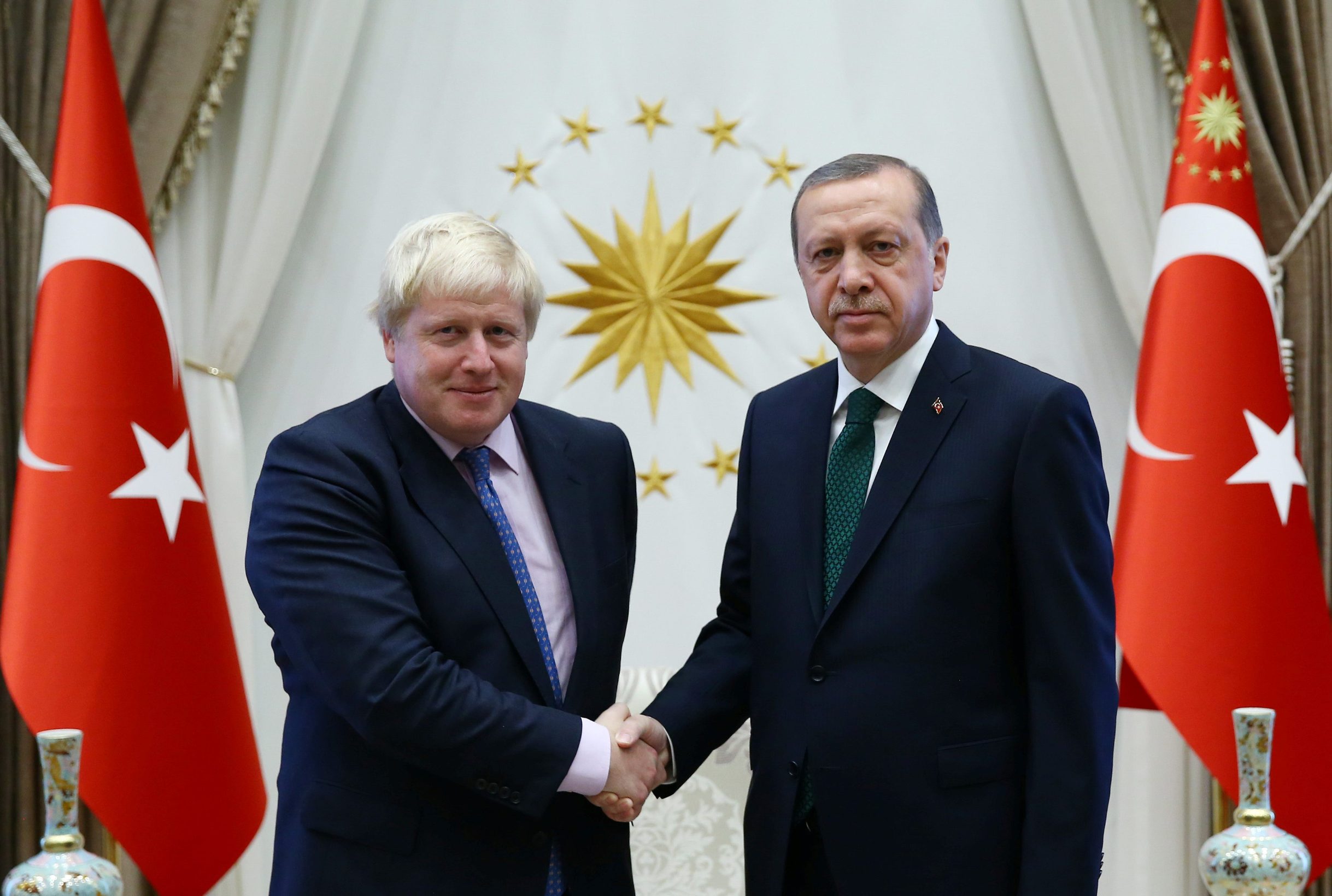 Boris Johnson i Recep Tayyip Erdoğan snimljeni u Ankari 2016. godine