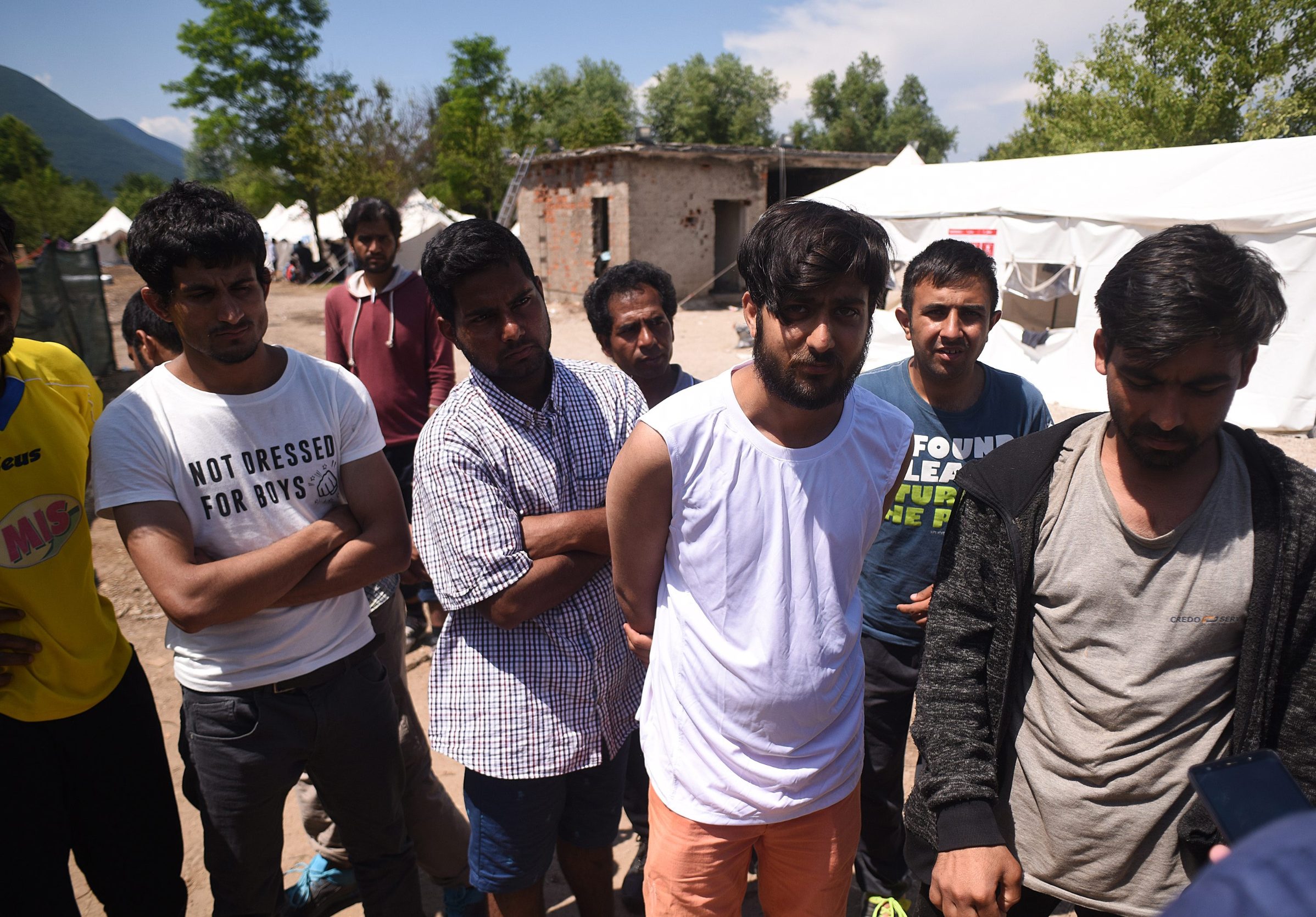 Migranti u kampu u Bihaću