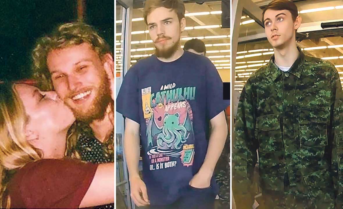 Chynna Deese i Lucas Fowler (lijevo), osumnjičenici za zločin Kam McLeod (u sredini) i Bryer Schmegelsky (desno)