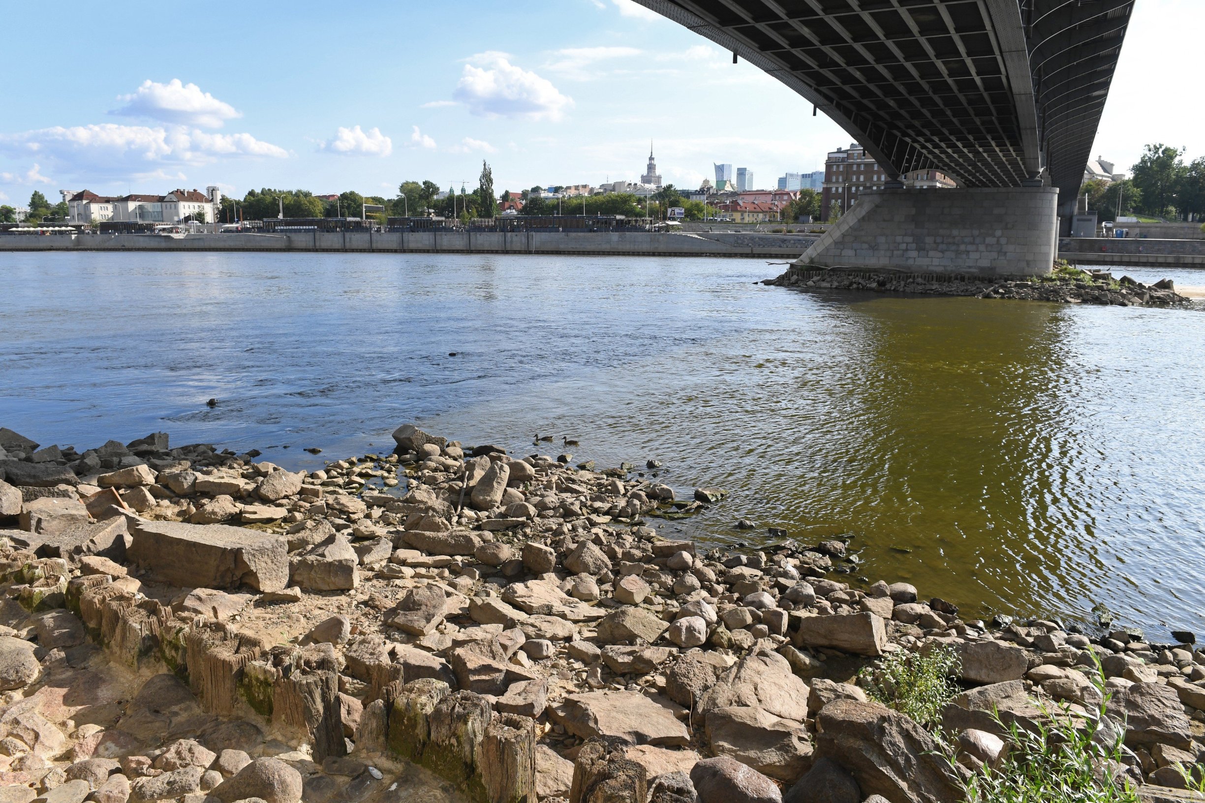 Nizak vodostaj Vistule u Varšavi