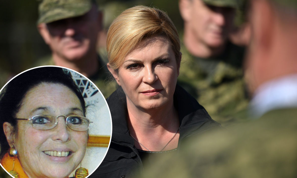 Kolinda Grabar-Kitarović, novinarka Greer Fay Cashman (u krugu)